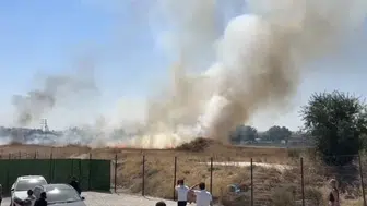 Eskişehir'de otluk alanda çıkan yangın vatandaşları endişelendirdi