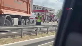 Ankara-Eskişehir yolunda kamyon ve halk otobüsü kazası: yaralılar hastaneye kaldırıldı