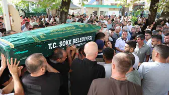 Söke'deki futbolcu Mithat Özgür İnce dualarla uğurlandı