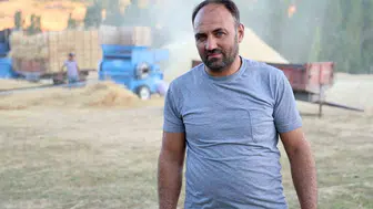 Sivas'ta hasat zamanı: Patoz işlemleri masalsı görüntülerle devam ediyor