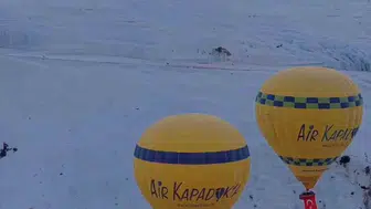 Pamukkale'de zafer bayramı coşkusu gökyüzünde yaşandı