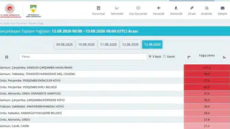 Çarşamba'da şiddetli yağış sonrası tarım alanları sular altında kaldı