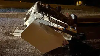 Karabük'te takla atan otomobilin sürücüsü hastaneye kaldırıldı