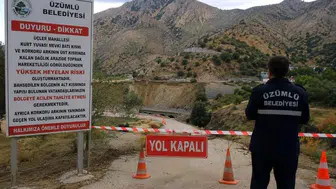 Üzümlü'de heyelan riski sebebiyle tahliye uyarısı yapıldı