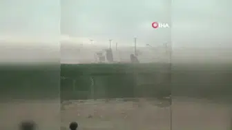 Van'da şiddetli rüzgar parkları harabeye çevirdi