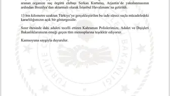 Uluslararası suç örgütü lideri serkan kurtuluş, arjantin'den türkiye'ye getirildi