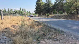 Kızılinler mahalle muhtarından kurumuş otlar için yangın uyarısı