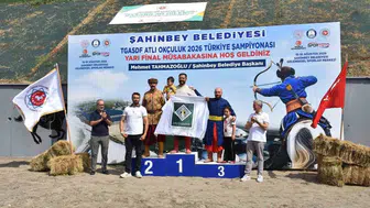 Gaziantep’te atlı okçuluk yarı finali coşkusu yaşandı