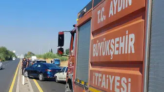 Aydın'da 8 aracın karıştığı zincirleme kaza meydana geldi