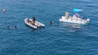 Güvercinada açıklarında deniz dibi temizliği gerçekleştirildi