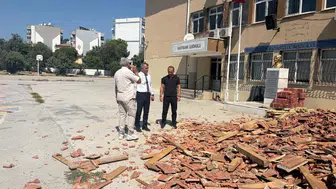 Söke'deki okullarda güvenli eğitim için çatılar yenileniyor