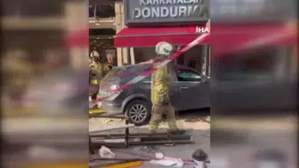 Beykoz'da kontrolden çıkan araç yayalara ve dükkana çarptı, 6 kişi yaralandı