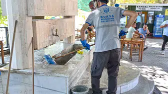 Bursa'da gölyazı için kapsamlı temizlik ve bakım çalışmaları başlatıldı