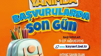 Kırtasiye desteği için son başvuru günü: Kayseri'de aileler dikkat!