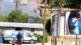 Tunceli'deki otluk alanda yangın paniğe neden oldu