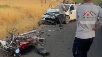 Mardin'de motosiklet ve otomobil çarpıştı: İki can kaybı yaşandı