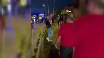 Büyükçekmece'de havalimanı servis aracı devrildi: 18 kişi yaralandı