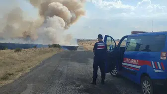 Edirne'de mera yangını trafiği olumsuz etkiledi