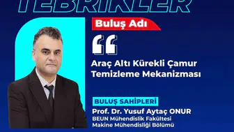 Zonguldak Bülent Ecevit Üniversitesi'nden patentli buluş: araç altı çamur temizleme mekanizması