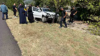 Osmaniye'de kontrolden çıkan otomobil ağaca çarptı: Yaralı var