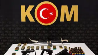 Bayburt'ta kaçakçılık operasyonu: 3 tabanca ve 665 fişek ele geçirildi