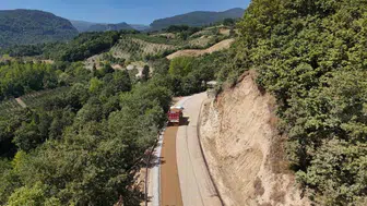 İnegöl'de 18 kilometrelik yol yenileme çalışması başlatıldı