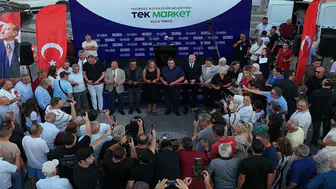Tekirdağ'ın TEK Market projesinin yeni şubesi Marmaraereğlisi'nde hizmete girdi