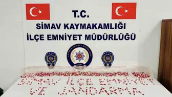 Simav'da uyuşturucu operasyonu: 3 bin 716 sentetik hap ele geçirildi