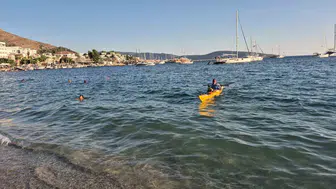 Bodrum'a ulaşmanın mutluluğunu yaşadı: İstanbul'dan 83 gün süren kano yolculuğu sona erdi