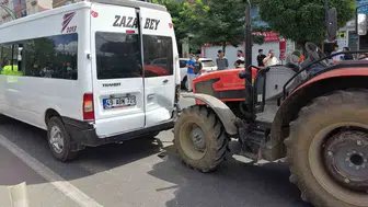Bingöl'de meydana gelen zincirleme kazada can kaybı yok