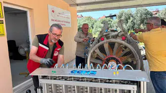 Sarıgöl'de çiftçilere özel ilaçlama makineleri test istasyonu açıldı