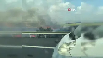 Silivri'deki yangın tarla sınırlarını aştı