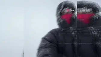 Ağrı Dağı'nda yaz aylarında kara kış etkisi: Dağcıların mücadelesi