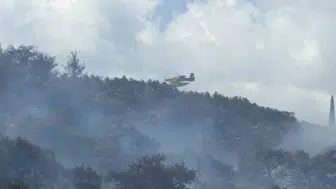 Kazdağları’ndaki yangın Zeytinli Mahallesi’ni tehdit ediyor