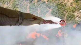 Ödemiş'te orman yangınına mücadele hız kesmiyor
