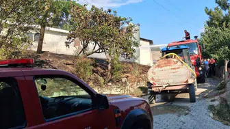 Mudurnu'da çıkan ot yangını paniğe sebep oldu