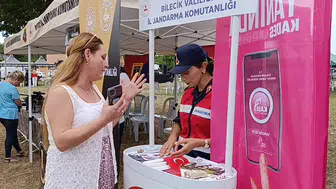 Kınık Festivalinde kadınlara güvenlik eğitimi: KADES uygulaması tanıtıldı