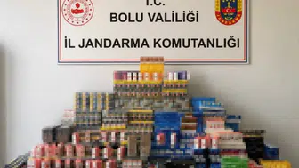 Bolu'da jandarmadan kaçakçılara operasyon: 1 milyon 150 bin liralık ürün ele geçirildi