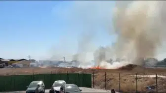 Eskişehir'de otluk alanda çıkan yangın, itfaiye ekipleri tarafından kontrol altına alındı