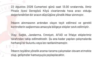 Giresun'da hava aracı düştüğü ihbarı üzerine yapılan aramalarda herhangi bir iz bulunamadı