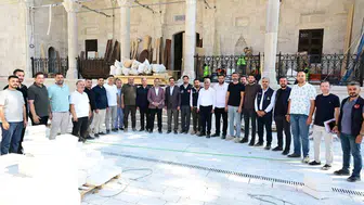 Yeni Cami’nin yeniden inşası tamamlanmak üzere: Başkan Taşkın ve Milletvekili Babacan incelemelerde bulundu