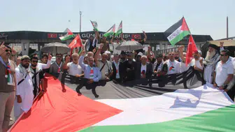 Uluslararası filistin konvoyu, irak izni olmadığı için geri döndü