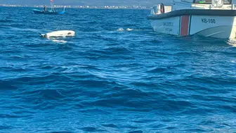 Balıkçılar dron buldu, sahil güvenlik olay yerine intikal etti