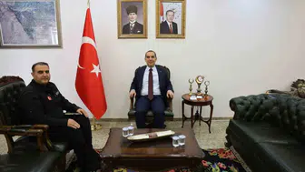 Iğdır Valisi Taşolar, yeni AFAD Müdürü Tuncer Şeyda’yı kabul etti