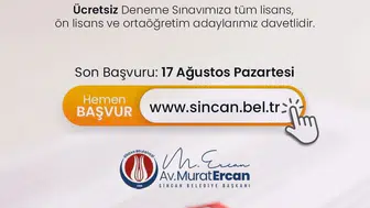 KPSS adaylarına destek: Sincan Belediyesi'nden ücretsiz deneme sınavı