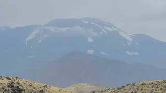 Süphan Dağı ağustos ayında beyaza büründü