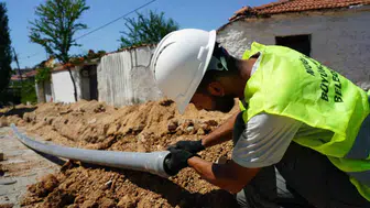 Yerkesik'te su isale hattı yenileme çalışmaları devam ediyor