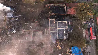 Çankırı'da 3 ev yangında kül oldu, hayvanlar da telef oldu