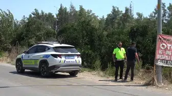Kediye çarpmamak için manevra yapan sürücü, bahçeye uçtu