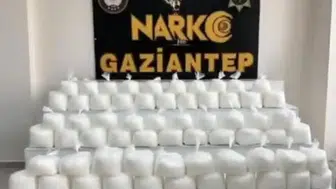 Gaziantep'te düzenlenen uyuşturucu operasyonunda 108 kilo metamfetamin ele geçirildi